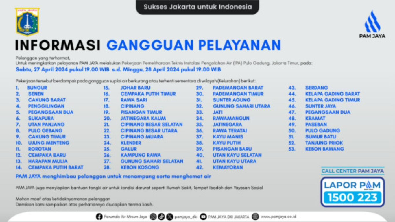 informasi-gangguan-pelayanan-pekerjaan-pemeliharaan-teknis-ipa-pulo-gadung-jakarta-timur-c8nwV