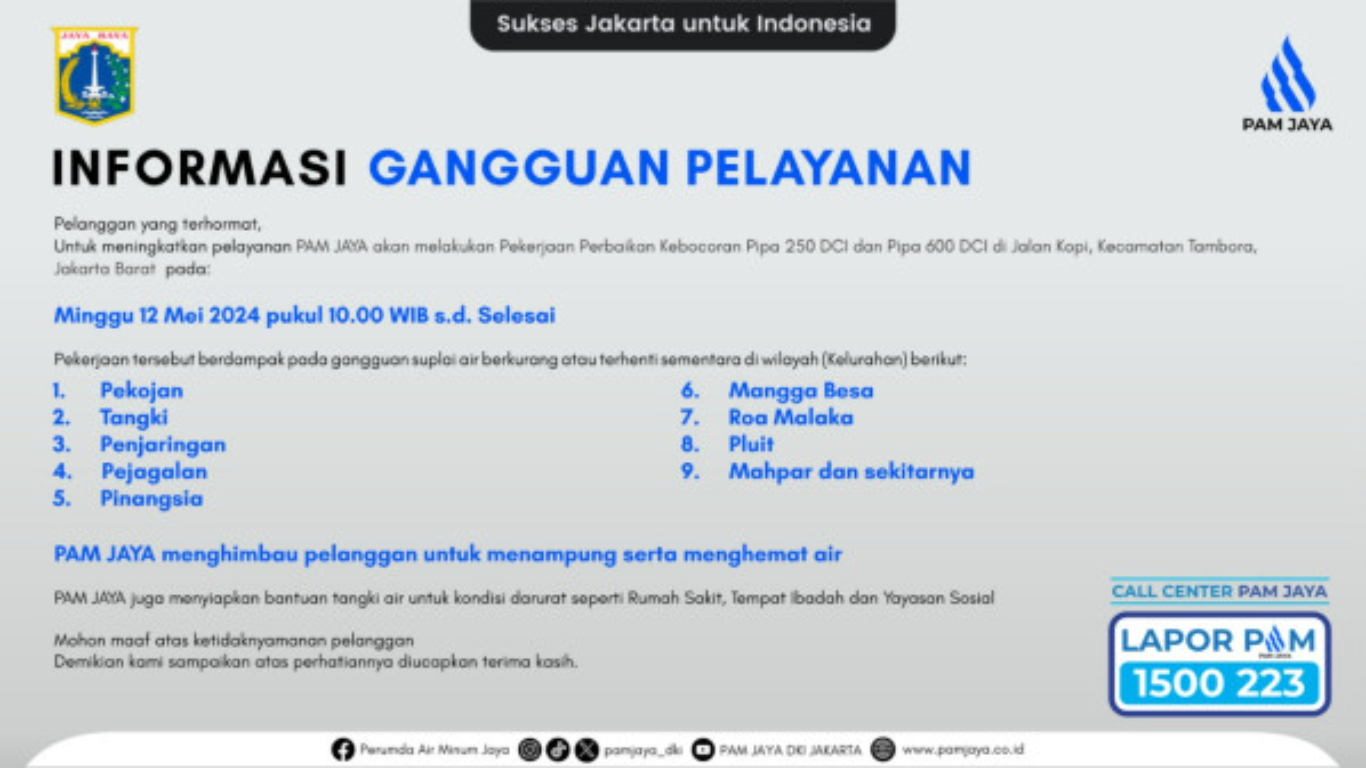 informasi-gangguan-pelayanan-pekerjaan-perbaikan-kebocoran-pipa-250-dci-jl-pondok-kopi-tambora-jakarta-barat-k8F6D